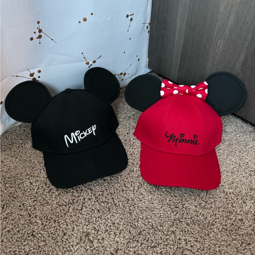 Mickey and Minnie Adjustable Hats
